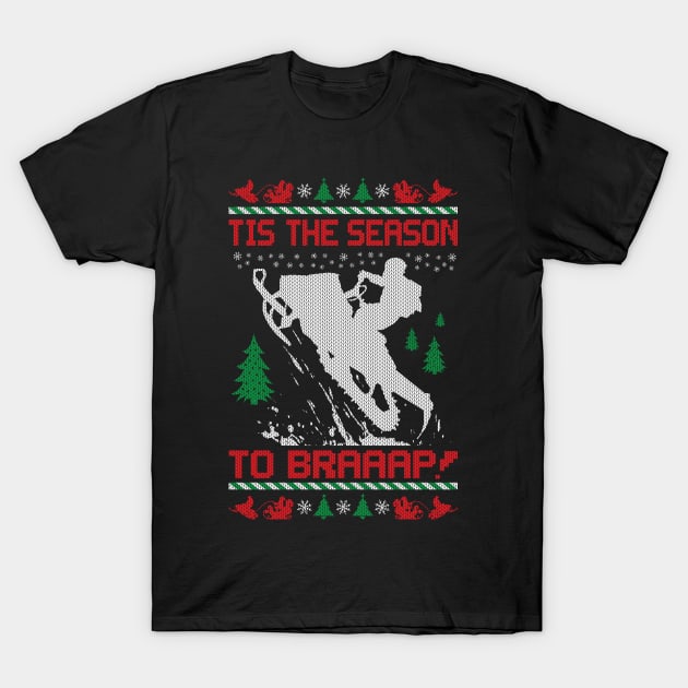 Tis the Season Snowmobile T-Shirt by OffRoadStyles